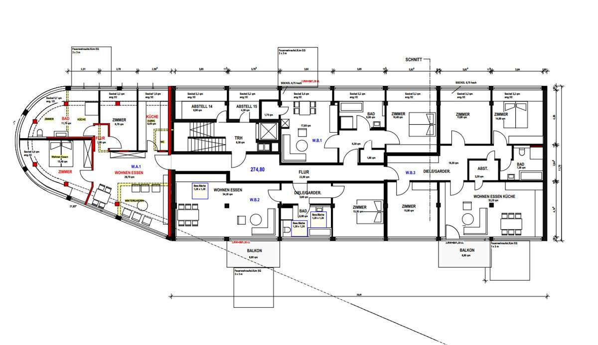 Attraktives Mehrfamilienhaus mit 18 Wohn- und 1 Gewerbeeinheit in Pforzheim