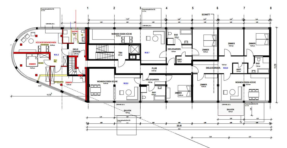 Attraktives Mehrfamilienhaus mit 18 Wohn- und 1 Gewerbeeinheit in Pforzheim